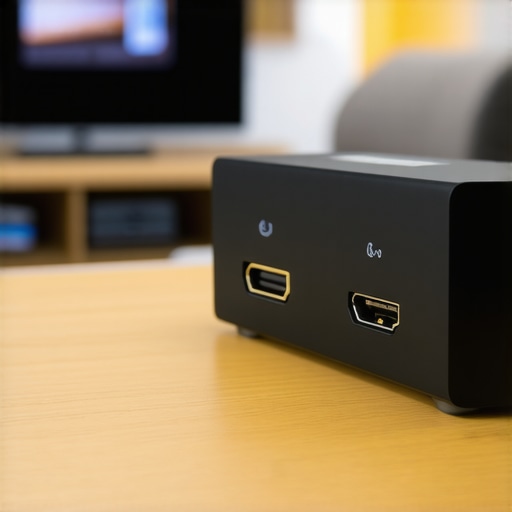 A surge protector with HDMI cables connected, ready for home theater setup maintenance.